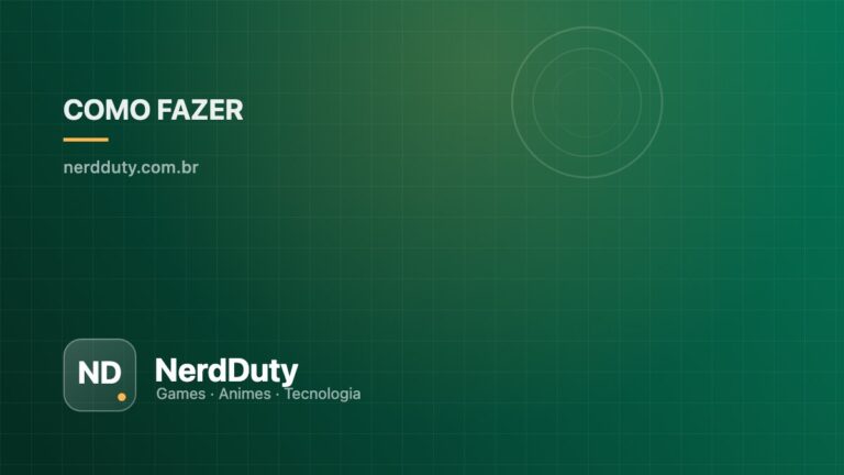 Capa ilustrativa do artigo “Configurações gráficas explicadas: o que cada opção faz no desempenho” — seção Como Fazer do NerdDuty