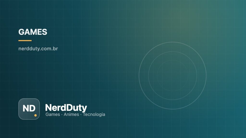 Capa ilustrativa do artigo “FPS, frametime e stutter: como medir desempenho no PC” — seção Games do NerdDuty