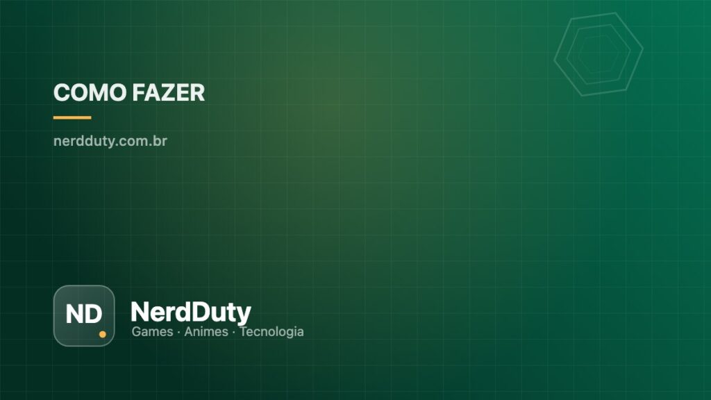Capa ilustrativa do artigo “Jogo travando ou fechando sozinho no PC: checklist de diagnóstico” — seção Como Fazer do NerdDuty
