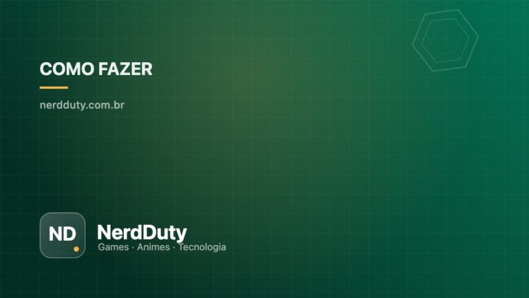 Capa ilustrativa do artigo “Jogo travando ou fechando sozinho no PC: checklist de diagnóstico” — seção Como Fazer do NerdDuty