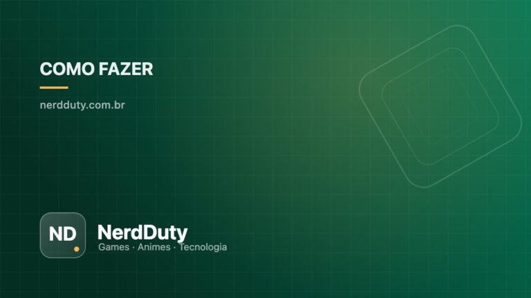 Capa ilustrativa do artigo “Lag e ping alto para jogar online: como diagnosticar” — seção Como Fazer do NerdDuty